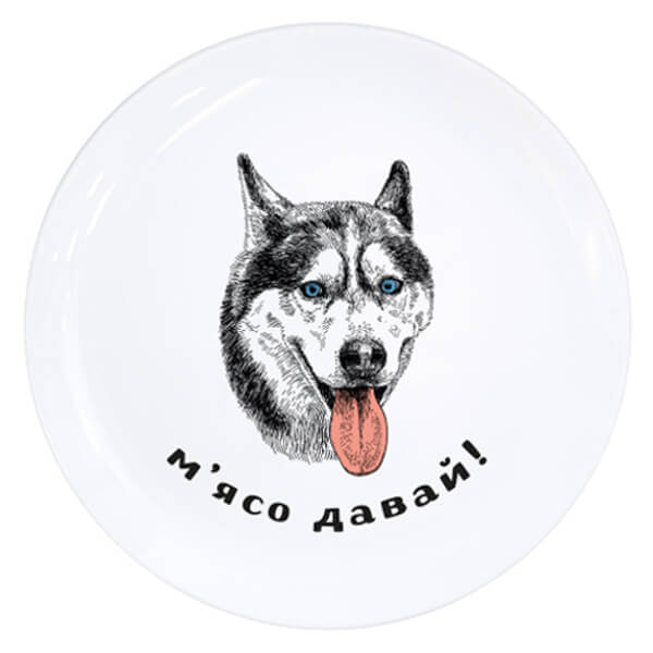 Plates with jokes
